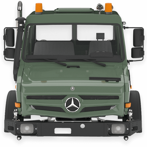Benz Unimog Modellbauplan LKW Lastkraftwagen Fahrzeugmodell Bauplan Mercedes 